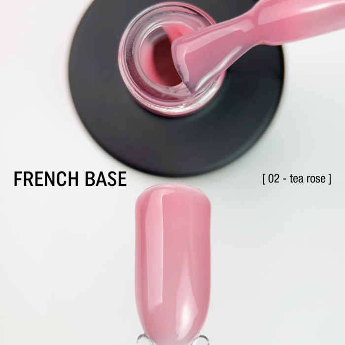 Камуфлирующая база French Base 15ml  №02 - tea rose