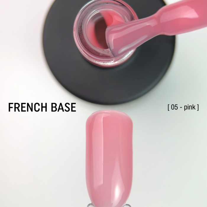 Камуфлирующая база French Base 15ml  №05 - pink