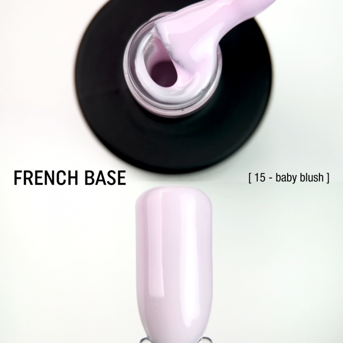 Камуфлирующая база French Base 15ml  №15 - baby blush