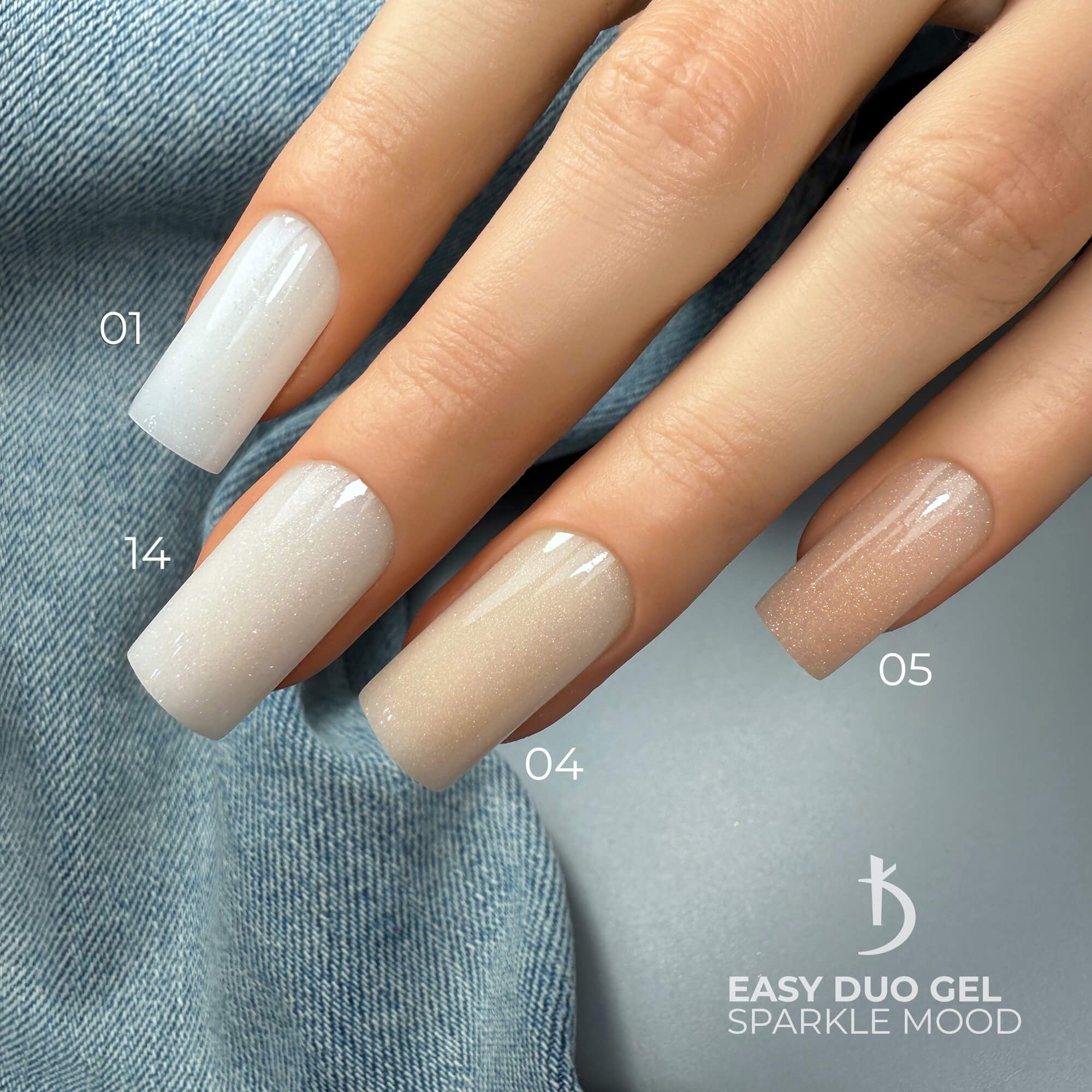 Акрил-гель Easy Duo Gel Sparkle Mood №5, 30 г
