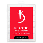 Пластиковые типсы для наращивания LONG BALLERINA (240 шт./уп)