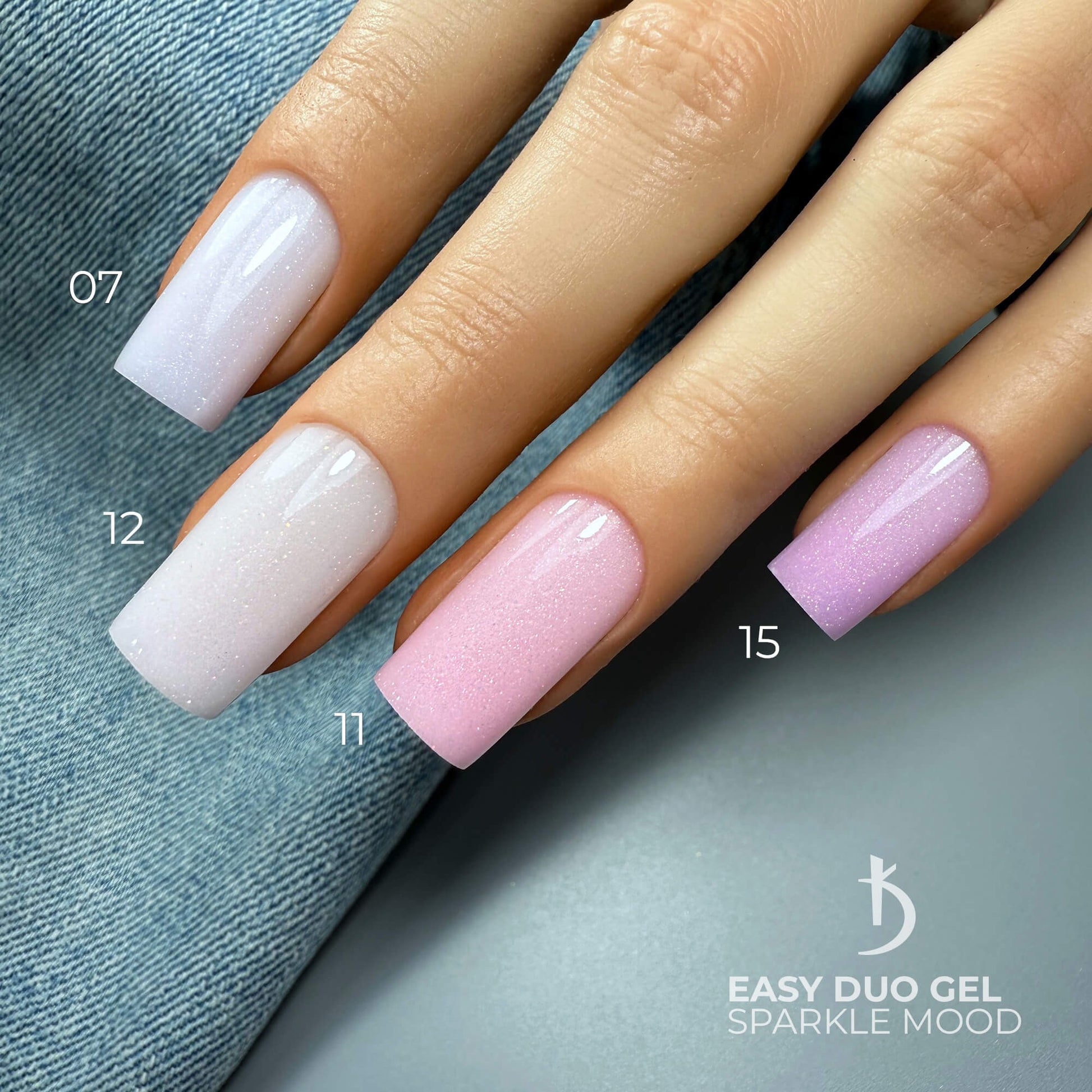 Профессиональная акрилово-гелевая система Easy Duo Gel Sparkle mood №11, 30 г