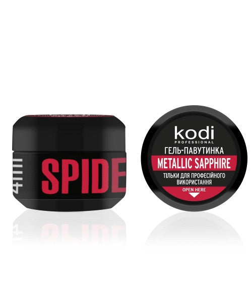 Гель-паутинка для ногтей Spider gel Kodi Professional Metallic Sapphire, 4 мл