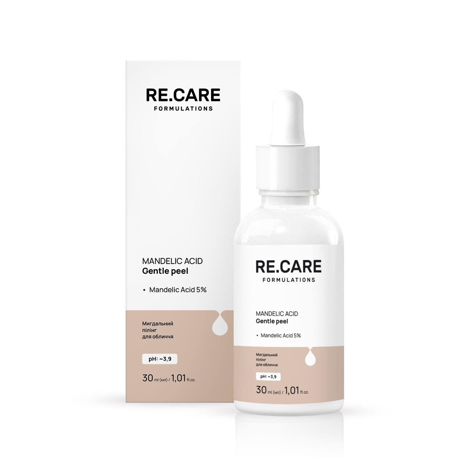 Миндальный пилинг Mandelic Acid Gentle peel RECARE 30 мл