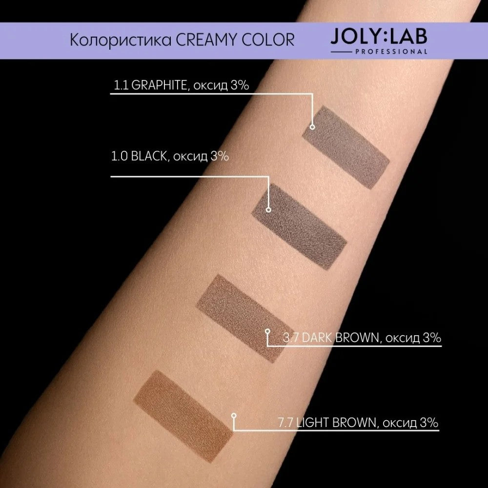 Краска для бровей и ресниц графитовая Creamy Color Joly:Lab 15 мл