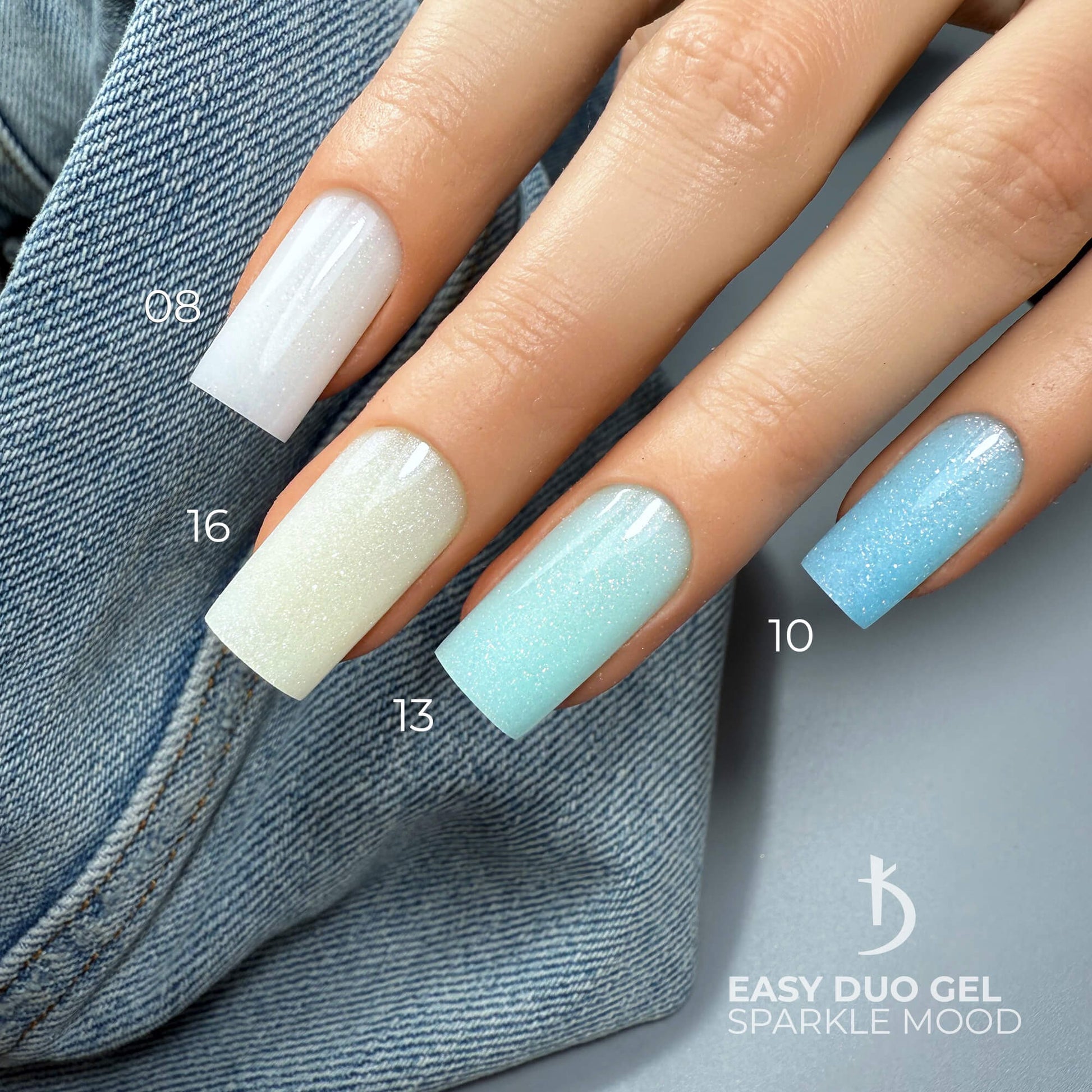 Профессиональная акрилово-гелевая система Easy Duo Gel Sparkle mood №13, 30 г