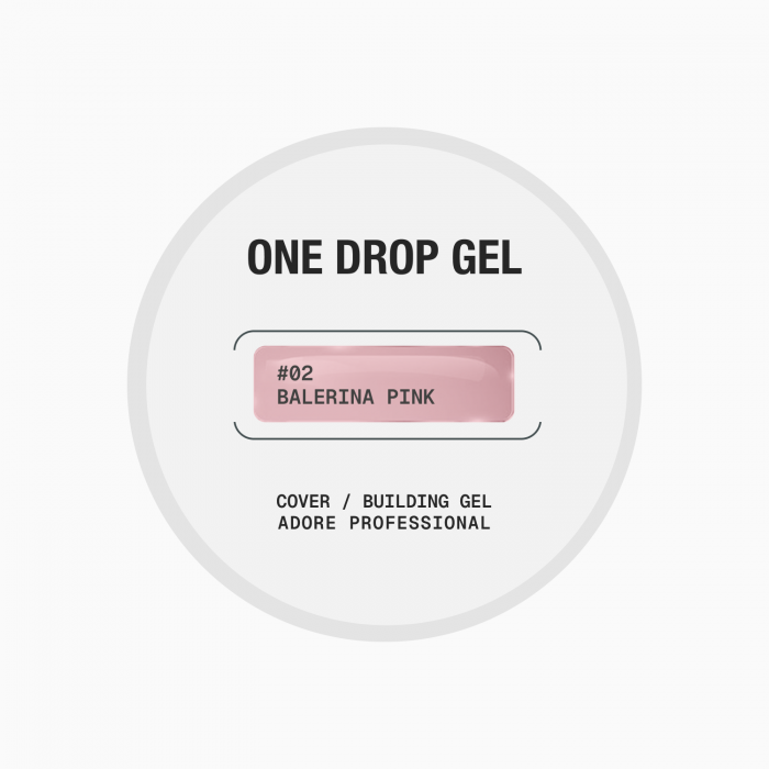 Густой гель для наращивания ногтей one Drop Gel 02