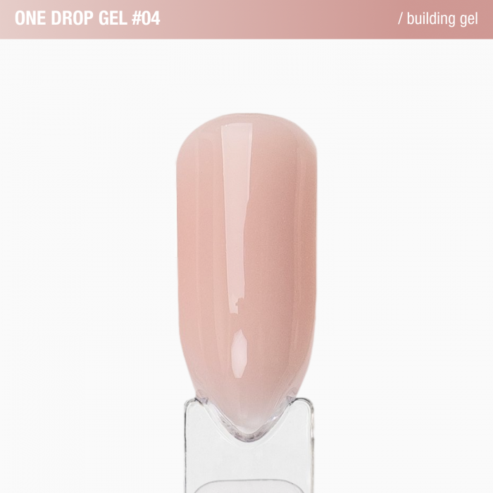 Густой гель для наращивания ногтей one Drop Gel 30g  №04 muted rose