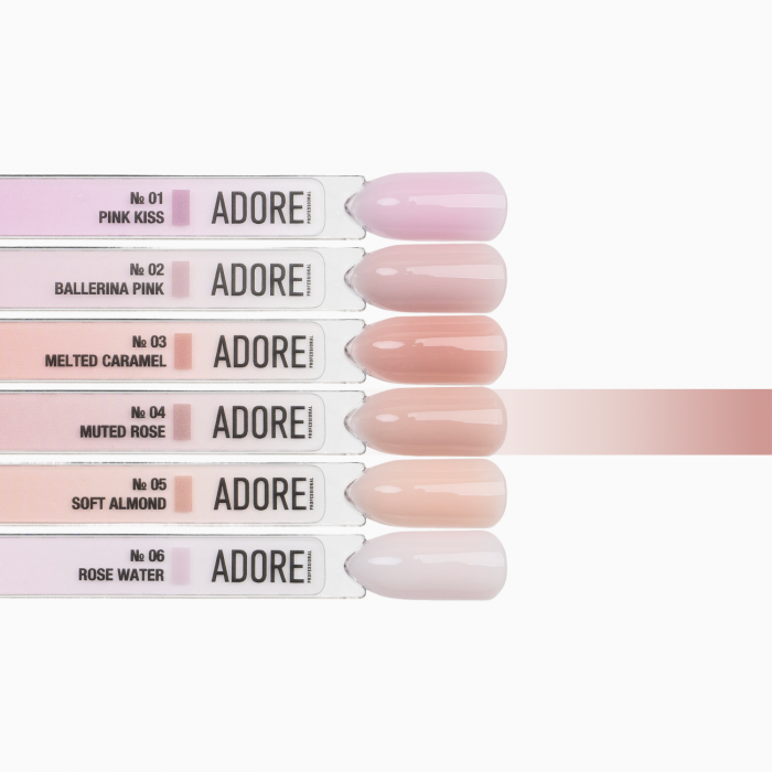 Густой гель для наращивания ногтей one Drop Gel 30g  №04 muted rose